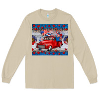 Mushroom american truck 4th of july tumbler Long Sleeve Tee - BarkalooDesign