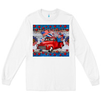 White american truck 4th of july tumbler Long Sleeve Tee - BarkalooDesign