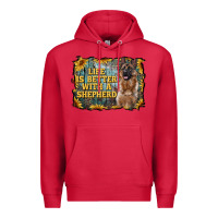 Cardinal life is better with a shepperd Premium Hoodie - RanaPortraitStore