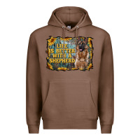 Chestnut life is better with a shepperd Premium Hoodie - RanaPortraitStore