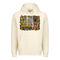 Sandshell life is better with a shepperd Premium Hoodie - RanaPortraitStore