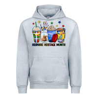 Heather Grey hispanic heritage month coffee cups Urban Hoodie - Zillion Design Studio