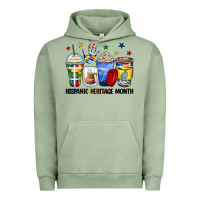 Pigment Oil Green hispanic heritage month coffee cups Urban Hoodie - Zillion Design Studio
