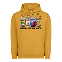 Pigment Peanut Butter hispanic heritage month coffee cups Urban Hoodie - Zillion Design Studio