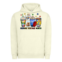 Pigment Pistachio hispanic heritage month coffee cups Urban Hoodie - Zillion Design Studio