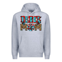 Heather Grey Cheer mom Premium Hoodie - Zillion Design Studio