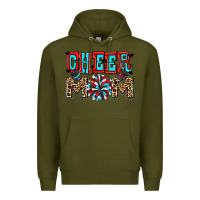 Army Green Cheer mom Premium Hoodie - Zillion Design Studio