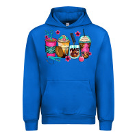 Cobalt hairstylist coffee cups Urban Hoodie - Zillion Design Studio