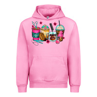 Fuchsia Pink hairstylist coffee cups Urban Hoodie - Zillion Design Studio