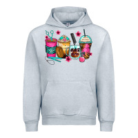 Heather Grey hairstylist coffee cups Urban Hoodie - Zillion Design Studio