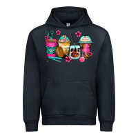 Navy hairstylist coffee cups Urban Hoodie - Zillion Design Studio