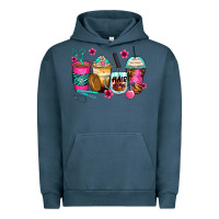 Pigment Midnight Navy hairstylist coffee cups Urban Hoodie - Zillion Design Studio