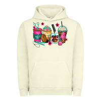 Pigment Pistachio hairstylist coffee cups Urban Hoodie - Zillion Design Studio
