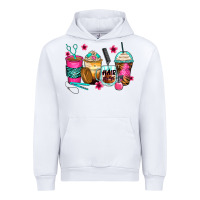 White hairstylist coffee cups Urban Hoodie - Zillion Design Studio