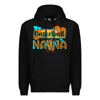 Black basketball nana with leopard Premium Hoodie - Zillion Design Studio