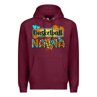 Burgundy basketball nana with leopard Premium Hoodie - Zillion Design Studio