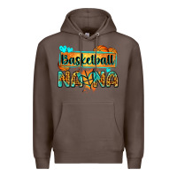 Coffee basketball nana with leopard Premium Hoodie - Zillion Design Studio