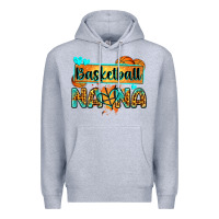 Heather Grey basketball nana with leopard Premium Hoodie - Zillion Design Studio