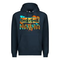 Navy basketball nana with leopard Premium Hoodie - Zillion Design Studio