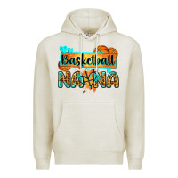 Oatmeal Heather basketball nana with leopard Premium Hoodie - Zillion Design Studio