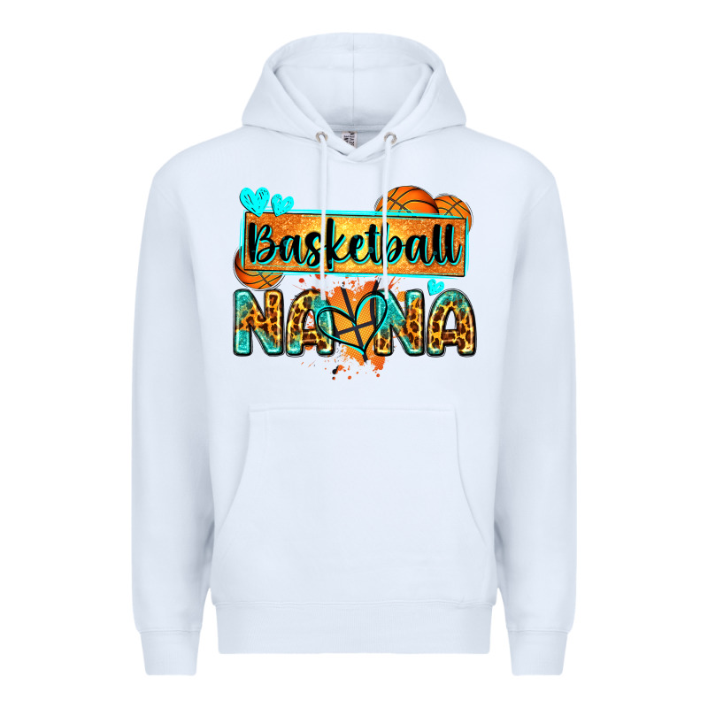 Basketball Nana With Leopard Premium Hoodie by Zillion Design Studio | Teevron