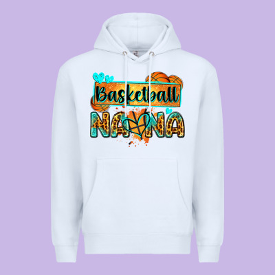 Basketball Nana With Leopard Premium Hoodie Designed By Zillion Design Studio