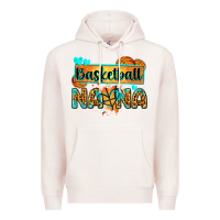 Pale Pink basketball nana with leopard Premium Hoodie - Zillion Design Studio