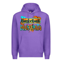 Purple basketball nana with leopard Premium Hoodie - Zillion Design Studio