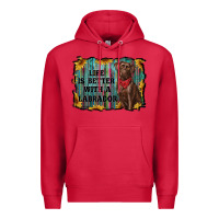 Cardinal life is better with a labrador Premium Hoodie - RanaPortraitStore