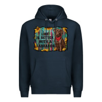 Navy life is better with a labrador Premium Hoodie - RanaPortraitStore