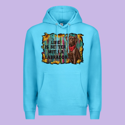 Life Is Better With A Labrador Premium Hoodie Designed By Ranaportraitstore