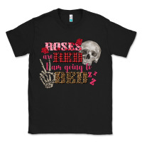 Black Valentine's Day Roses Are Red I Am Going To Bed Classic Tee - FaDigitalArtStudio