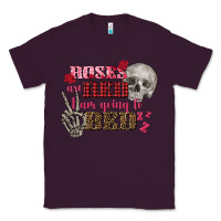 Plum Valentine's Day Roses Are Red I Am Going To Bed Classic Tee - FaDigitalArtStudio