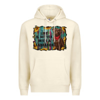Sandshell life is better with a labrador Premium Hoodie - RanaPortraitStore