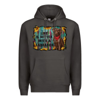 Smoke life is better with a labrador Premium Hoodie - RanaPortraitStore
