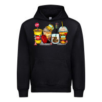 Black bus driver coffee cups Urban Hoodie - Zillion Design Studio