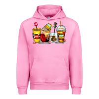 Fuchsia Pink bus driver coffee cups Urban Hoodie - Zillion Design Studio