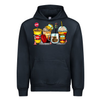 Navy bus driver coffee cups Urban Hoodie - Zillion Design Studio