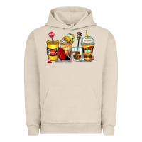 Pigment French Oak bus driver coffee cups Urban Hoodie - Zillion Design Studio