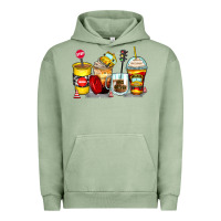 Pigment Oil Green bus driver coffee cups Urban Hoodie - Zillion Design Studio