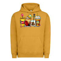 Pigment Peanut Butter bus driver coffee cups Urban Hoodie - Zillion Design Studio