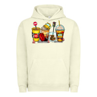 Pigment Pistachio bus driver coffee cups Urban Hoodie - Zillion Design Studio