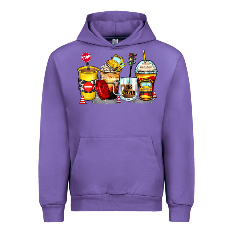 Bus Driver Coffee Cups Urban Hoodie by Zillion Design Studio | Teevron