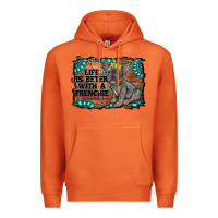 Carrot life is better with a frenchie Premium Hoodie - RanaPortraitStore