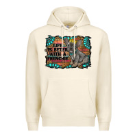 Tofu life is better with a frenchie Premium Hoodie - RanaPortraitStore