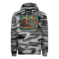 Slate Camo life is better with a frenchie Premium Hoodie - RanaPortraitStore