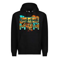 Black basketball mom with leopard Premium Hoodie - Zillion Design Studio