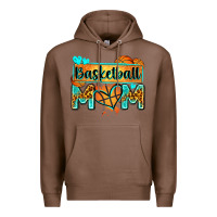 Chestnut basketball mom with leopard Premium Hoodie - Zillion Design Studio
