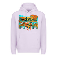Lilac basketball mom with leopard Premium Hoodie - Zillion Design Studio