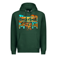 Sports Green basketball mom with leopard Premium Hoodie - Zillion Design Studio